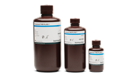 Three brown laboratory bottles in different sizes with Kementec Solutions TMB PLUS2-Prestained