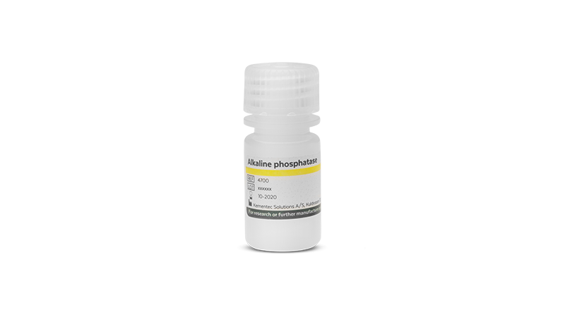 Small laboratory bottle with Kementec Solutions Alkaline Phosphatase