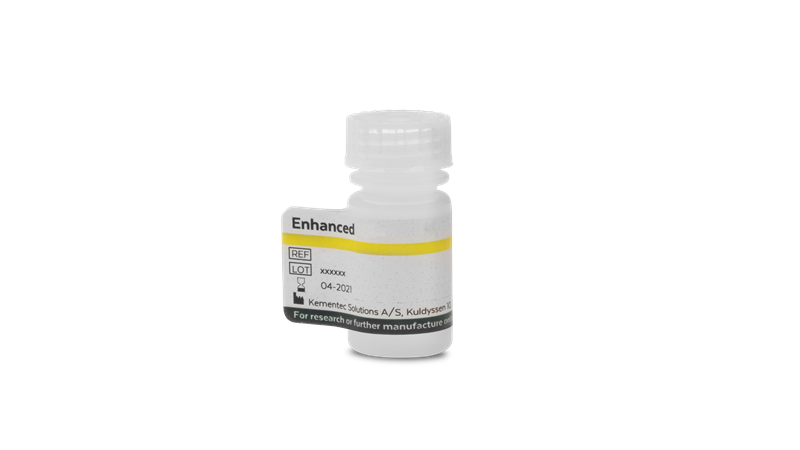 Small laboratory bottle with Kementec Solutions Enhanced