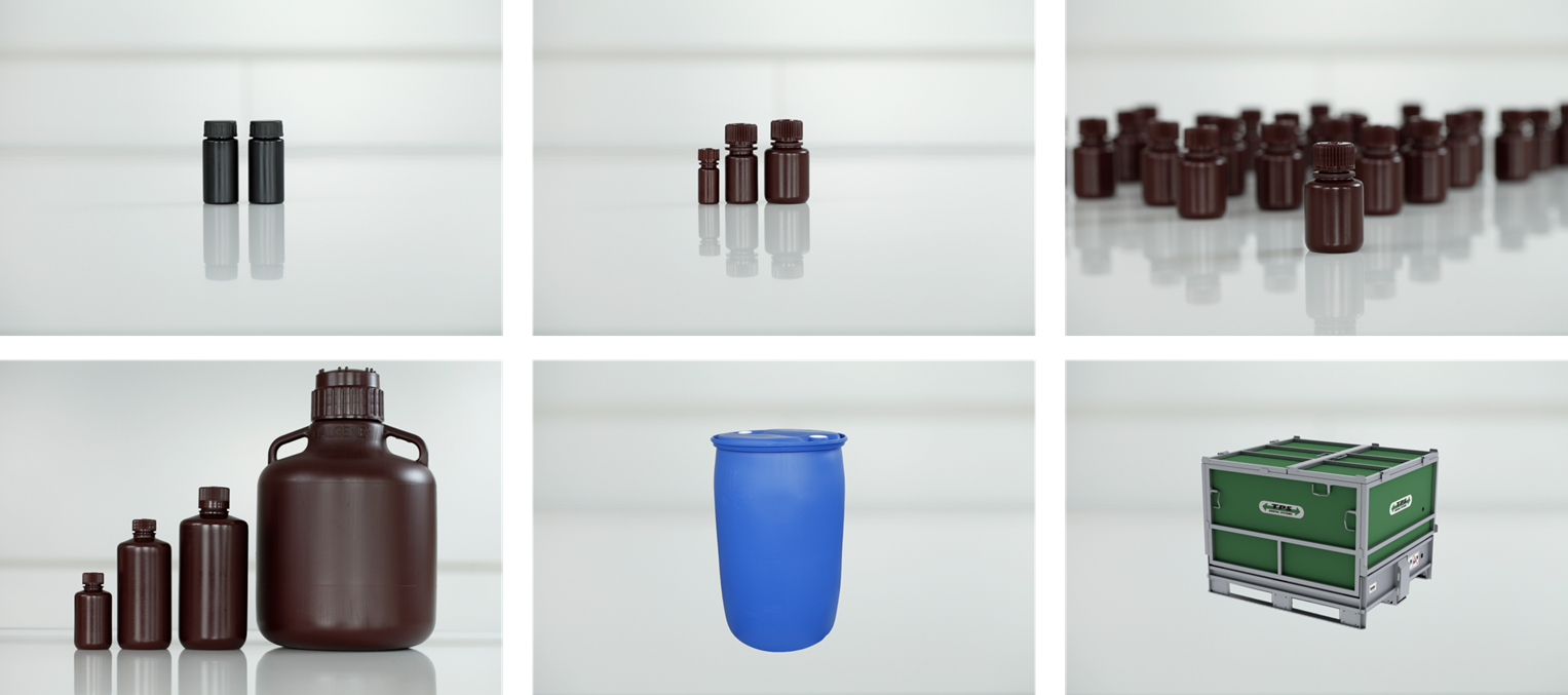 Small and big bottles